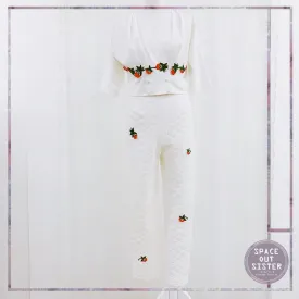 1950s Quilted Cherry Two Piece