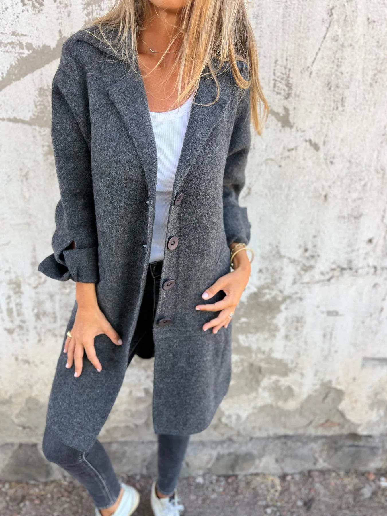Ada | Stylish Long Knit Coat