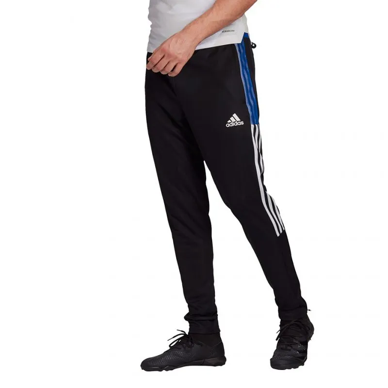 Adidas Tiro 21 Men's AeroReady Track Pants - Stylish Black with Zippered Legs and Pockets