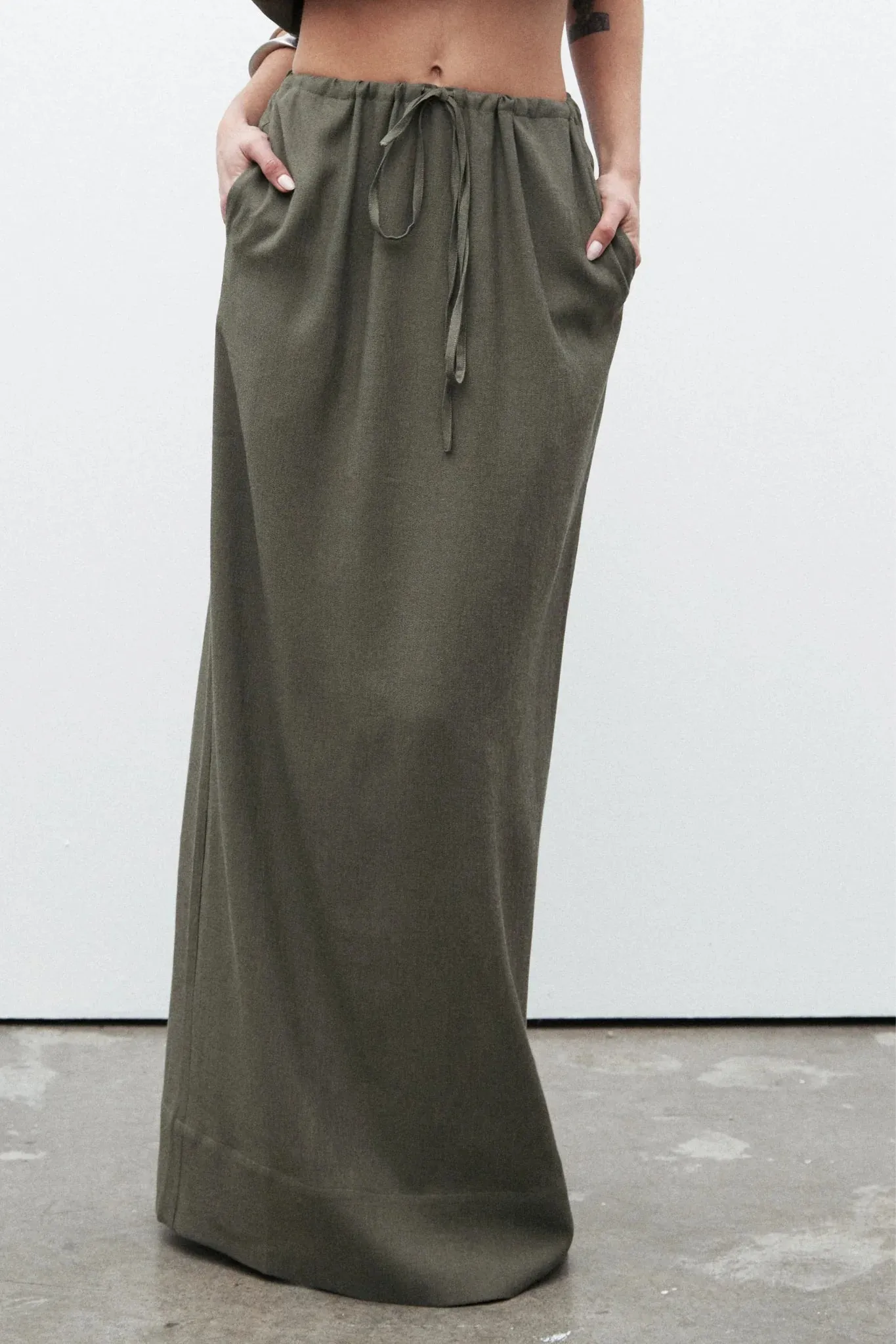 BAYSE - SELENA SKIRT - SLATE