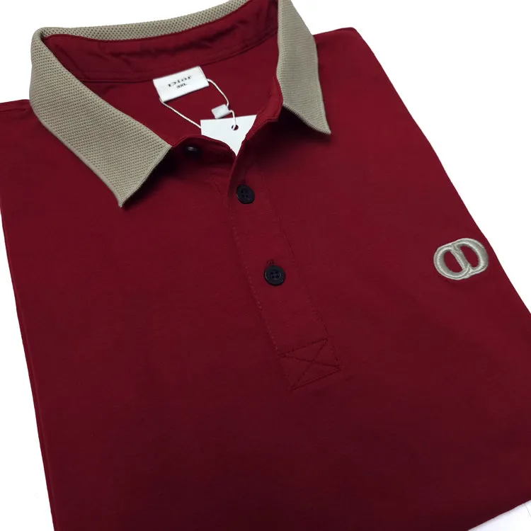 BIG- CD designer polo shirt | Wine