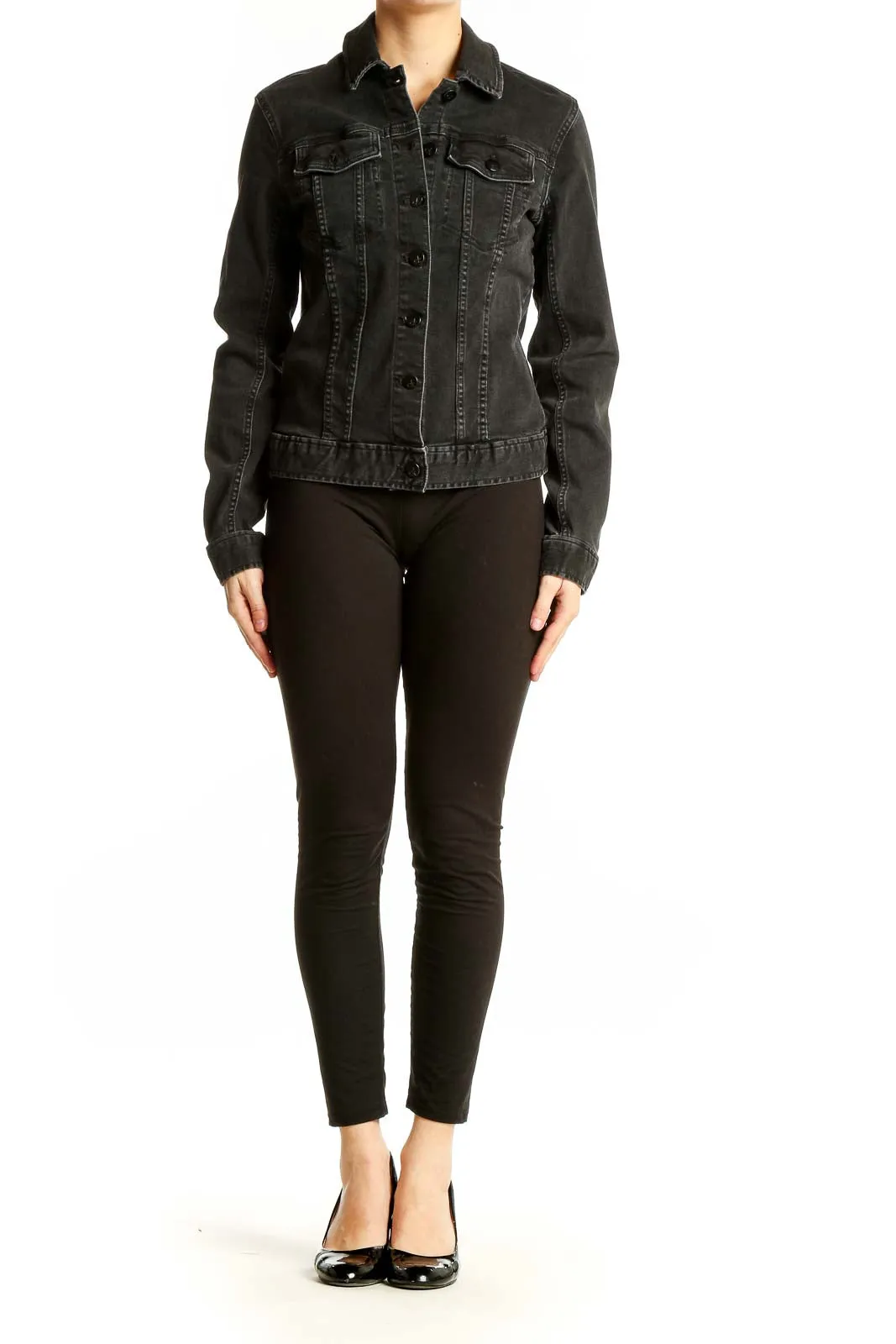 Black Classic Denim Jacket