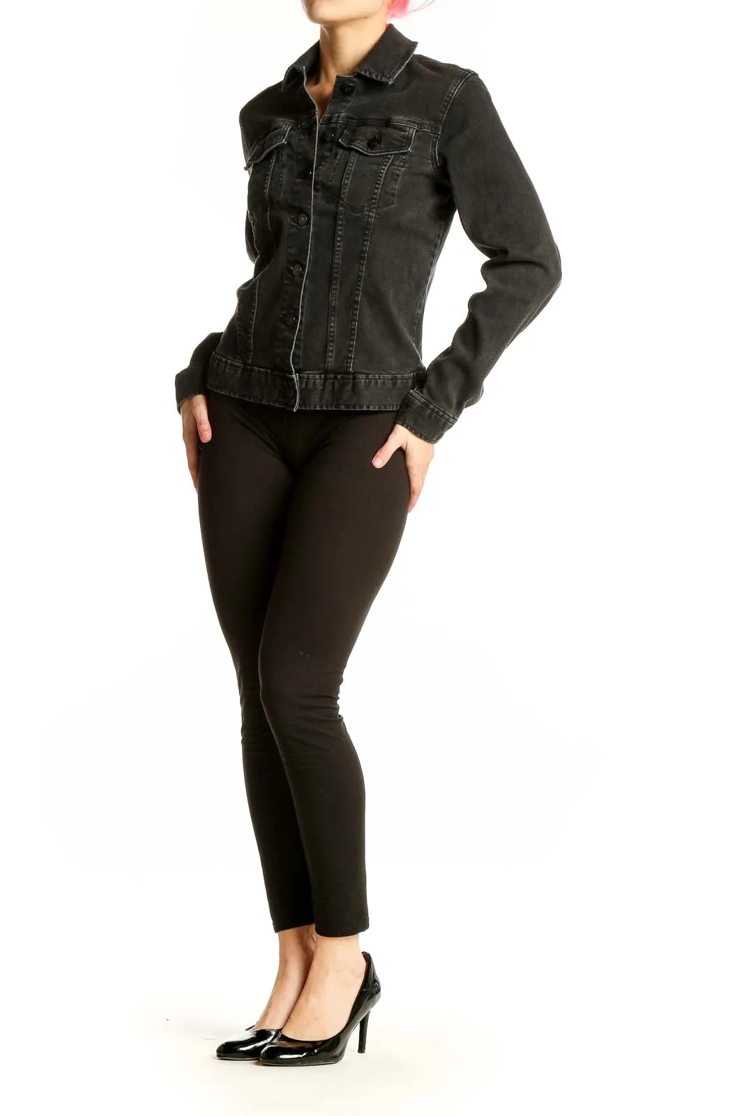 Black Classic Denim Jacket