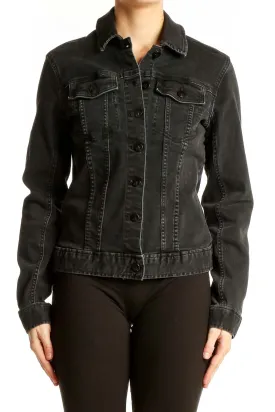 Black Classic Denim Jacket