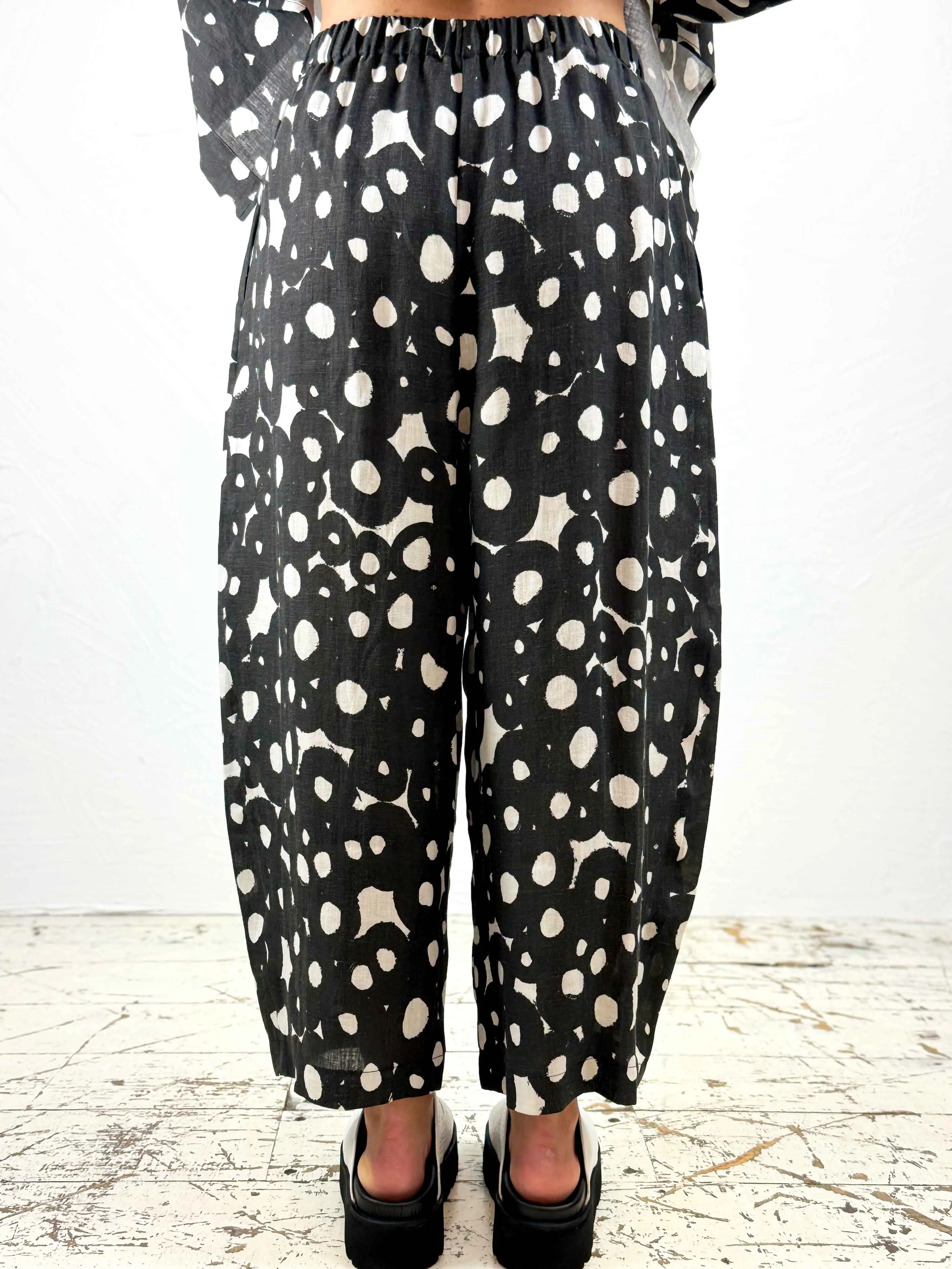 Cropped Linen Chelsea Trousers