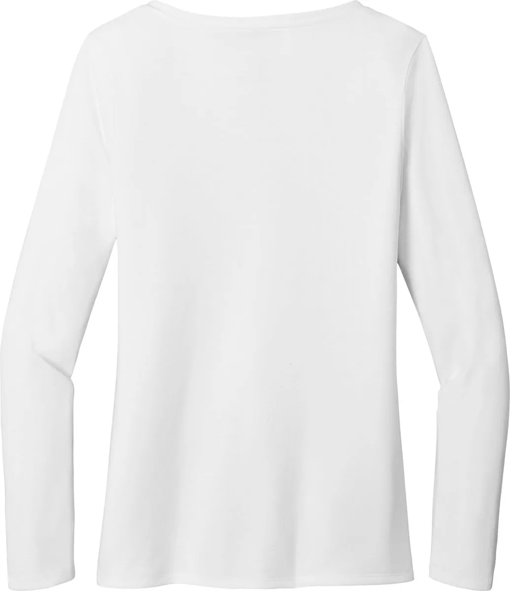 District Ladies Perfect Tri Long Sleeve V-Neck Tee
