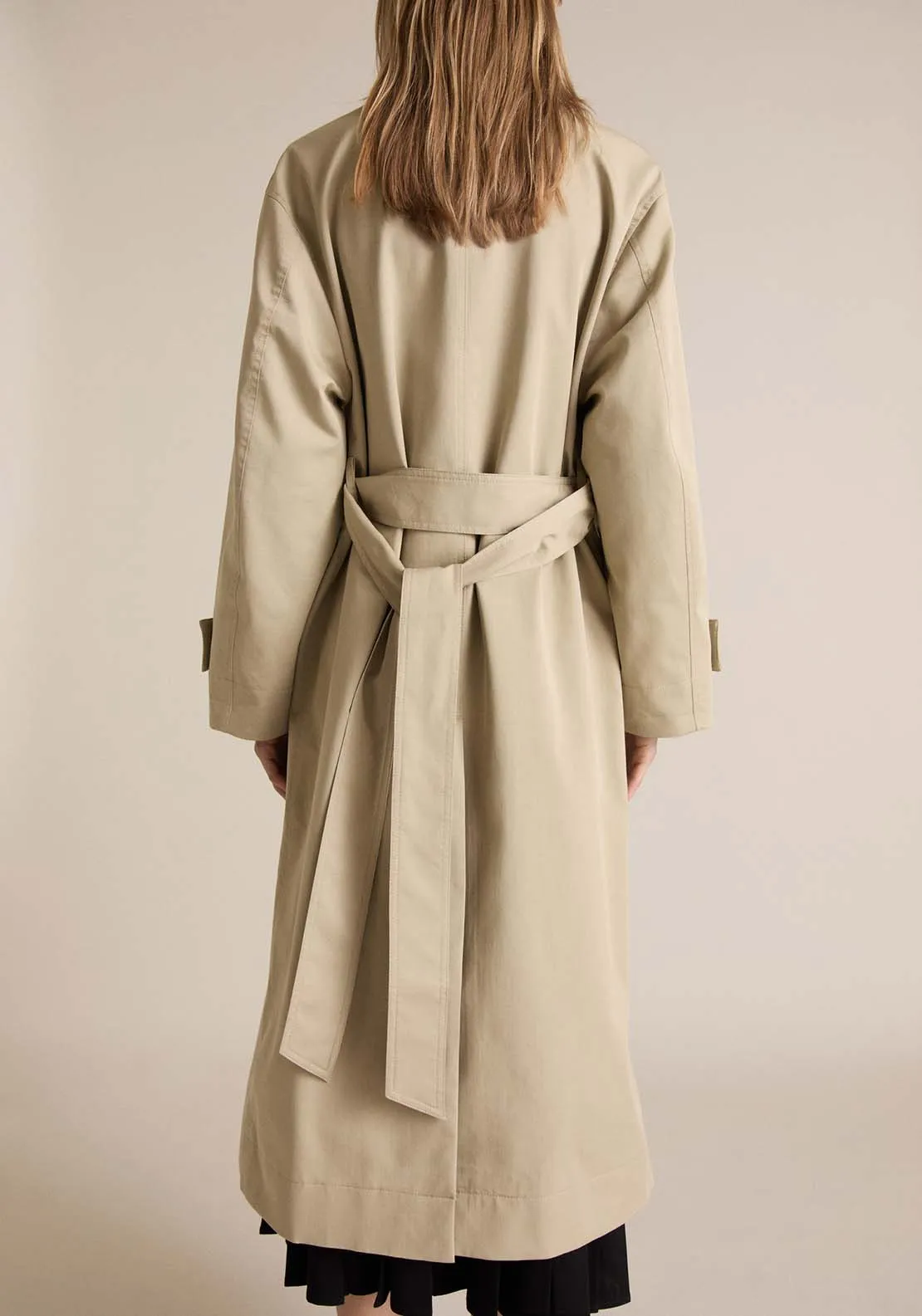 Double-button trench coat - Beige/khaki