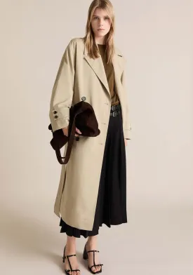 Double-button trench coat - Beige/khaki