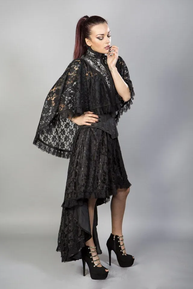 Draconia Black Lace King Brocade Bolero