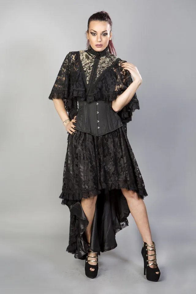 Draconia Black Lace King Brocade Bolero