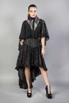 Draconia Black Lace King Brocade Bolero