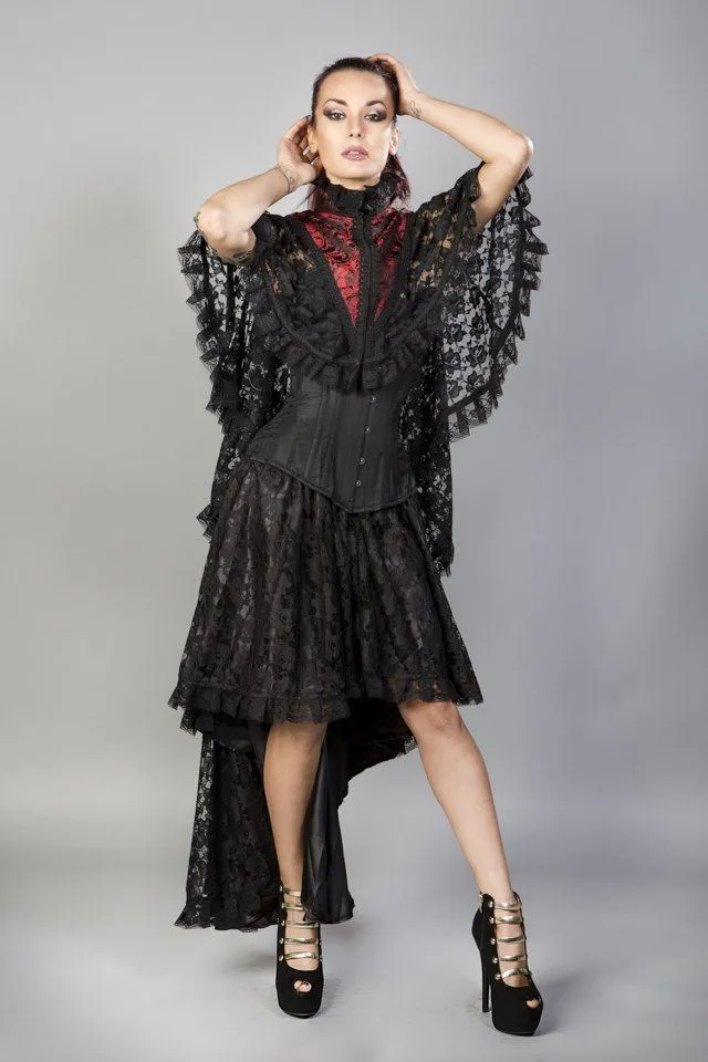 Draconia Black Lace King Brocade Bolero