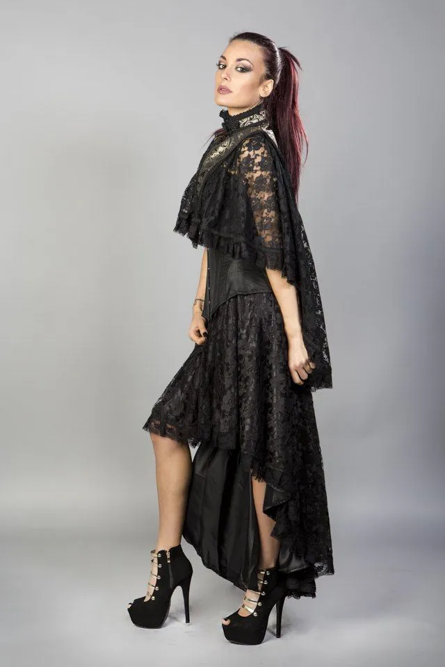Draconia Black Lace King Brocade Bolero