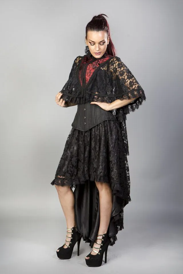 Draconia Black Lace King Brocade Bolero