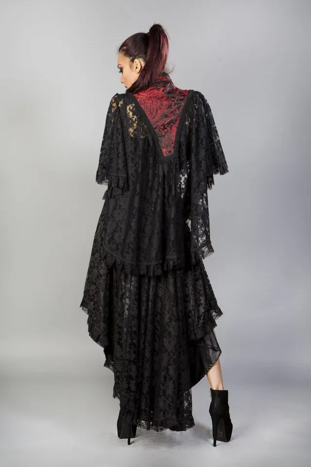 Draconia Black Lace King Brocade Bolero