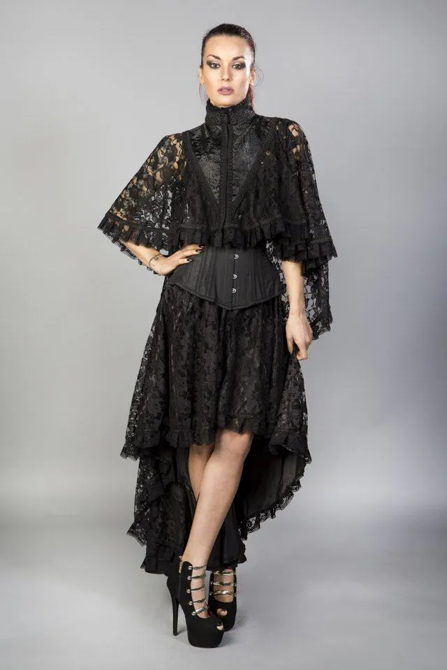 Draconia Black Lace King Brocade Bolero