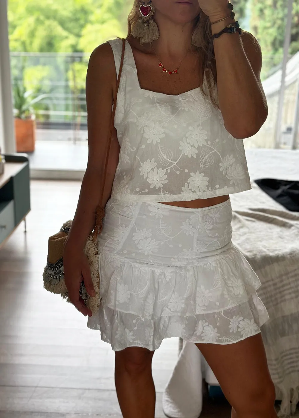 Falda Mariam Blanco