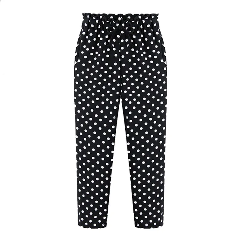 Fashion Chiffon Cropped Pants
