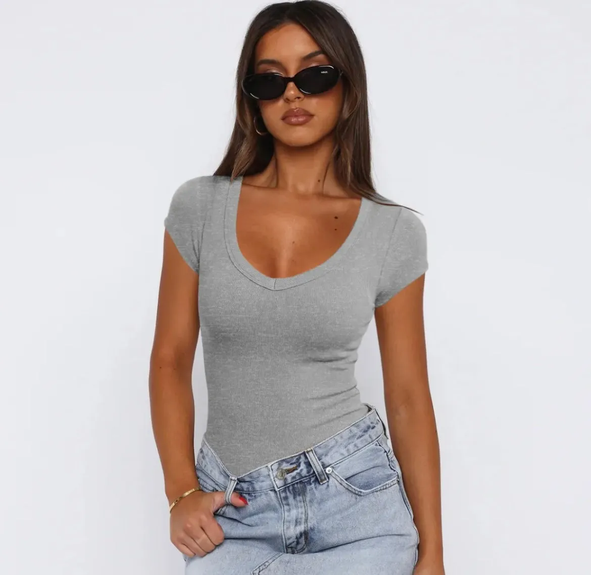 Fitted V-Neck