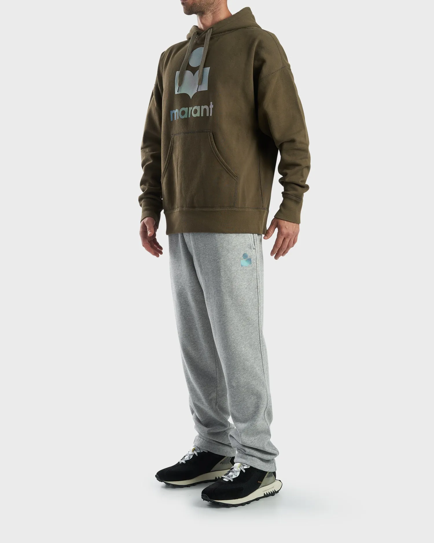 Grey Logo Sporty Tracksuit Pants