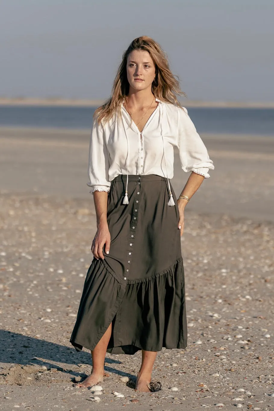 Harlow Midi Skirt - ivy
