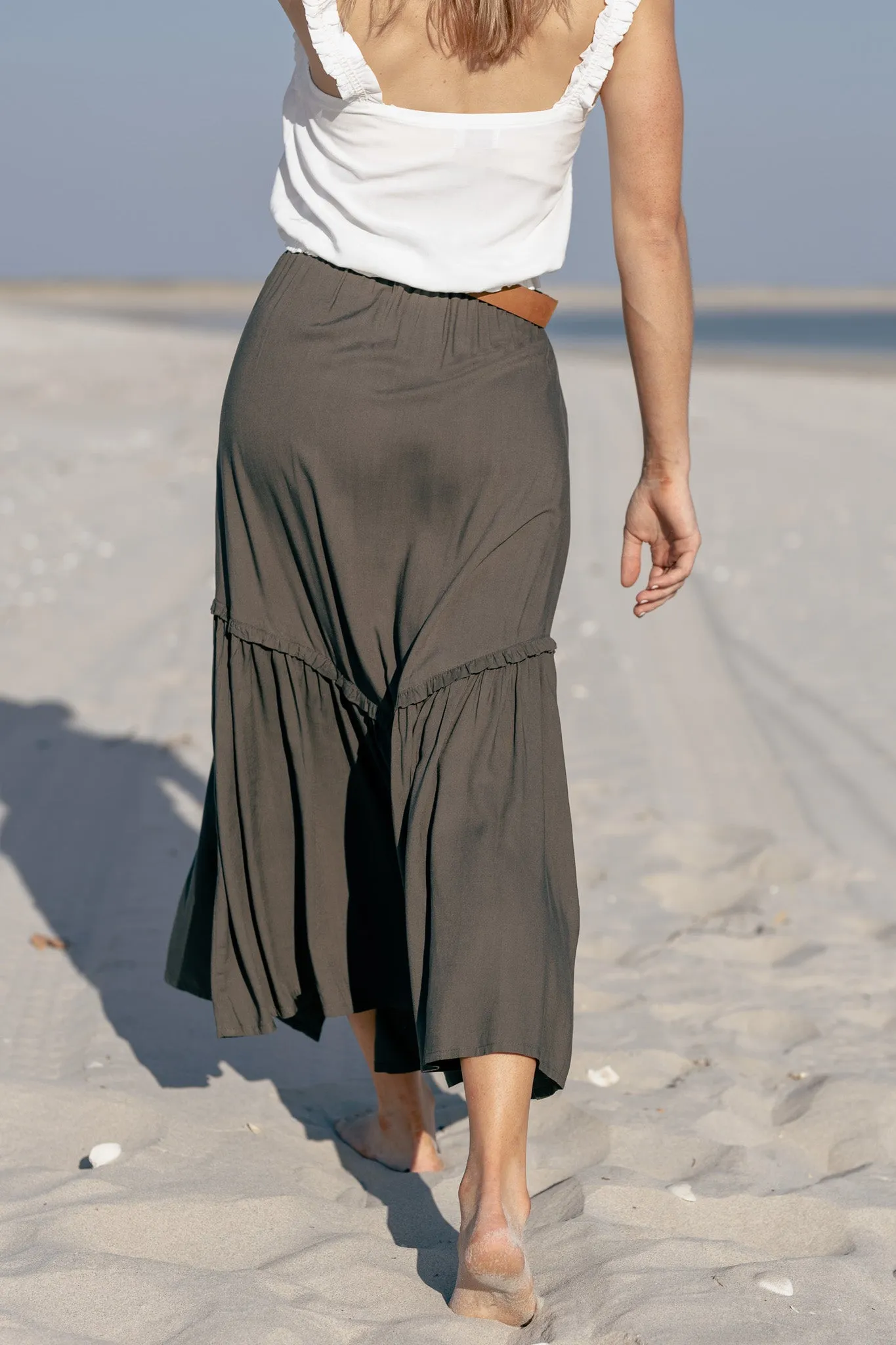 Harlow Midi Skirt - ivy