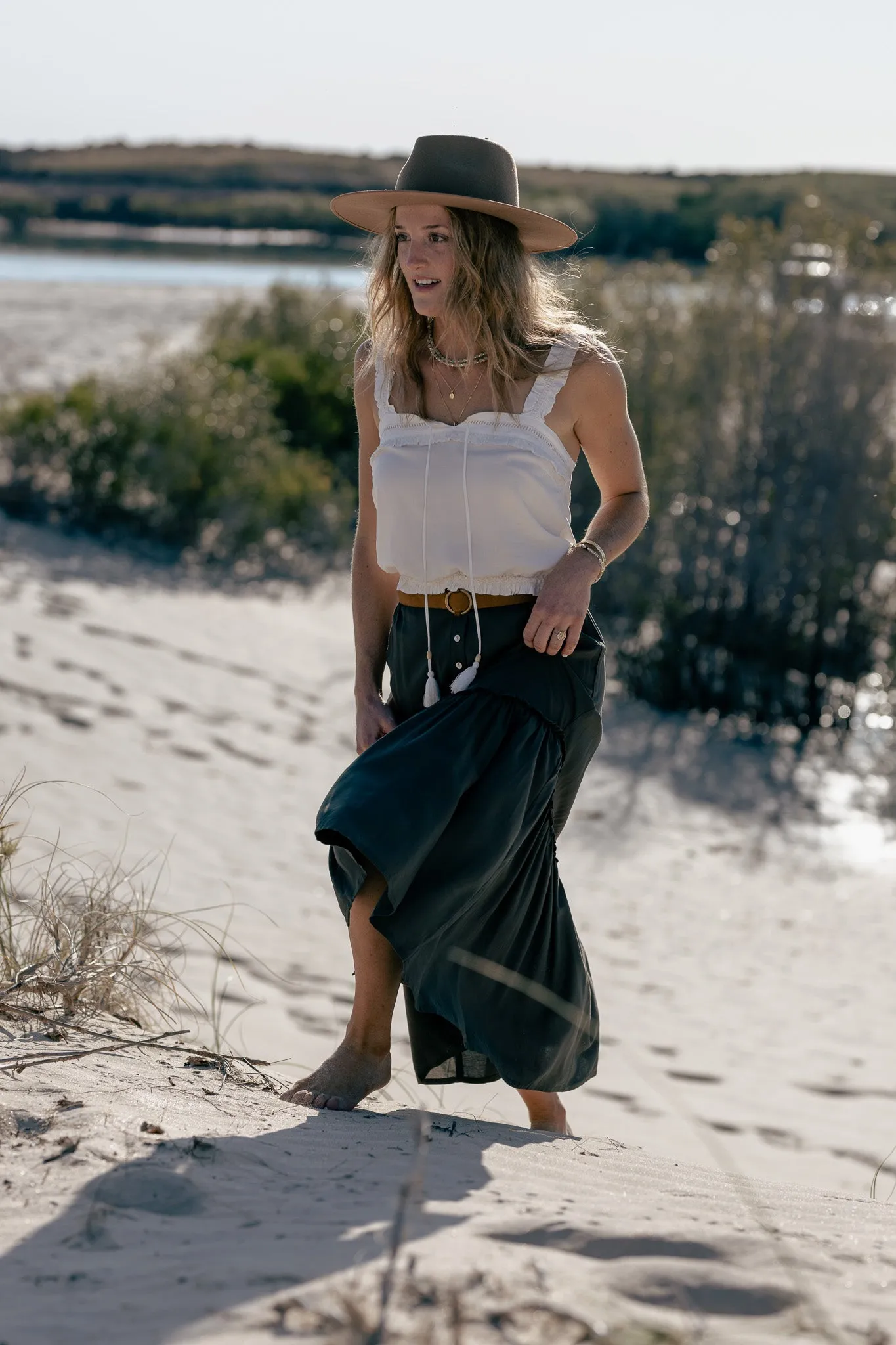 Harlow Midi Skirt - ivy
