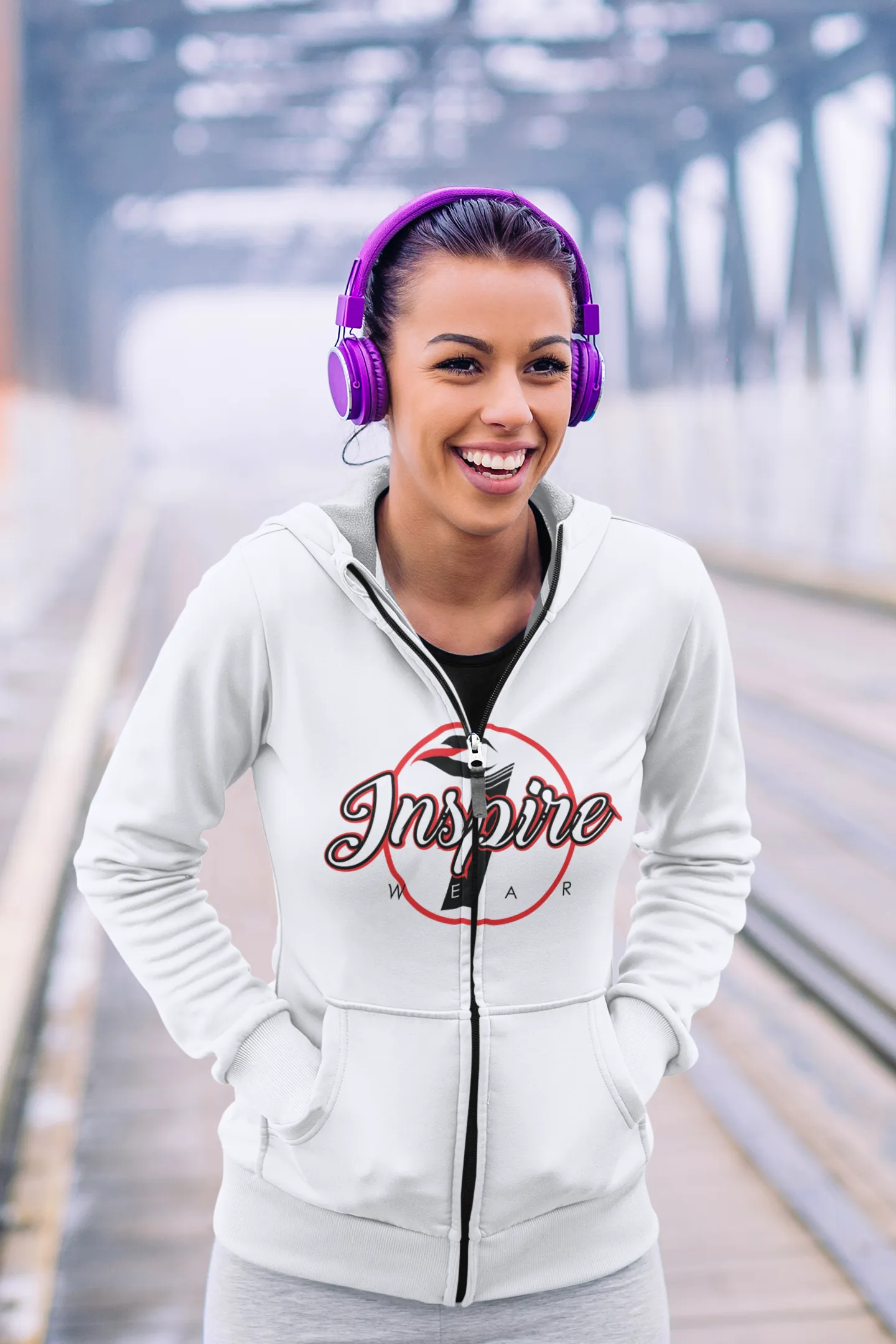 Inspire Wear Unisex Heavy Blend™ Full Zip Hooded Sweatshirt