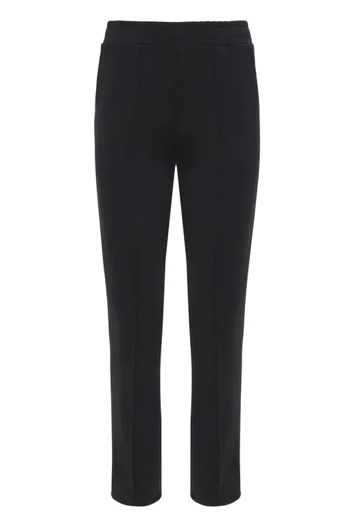 Kenzie Pintuck Straight Leg Pant Black - Lanston