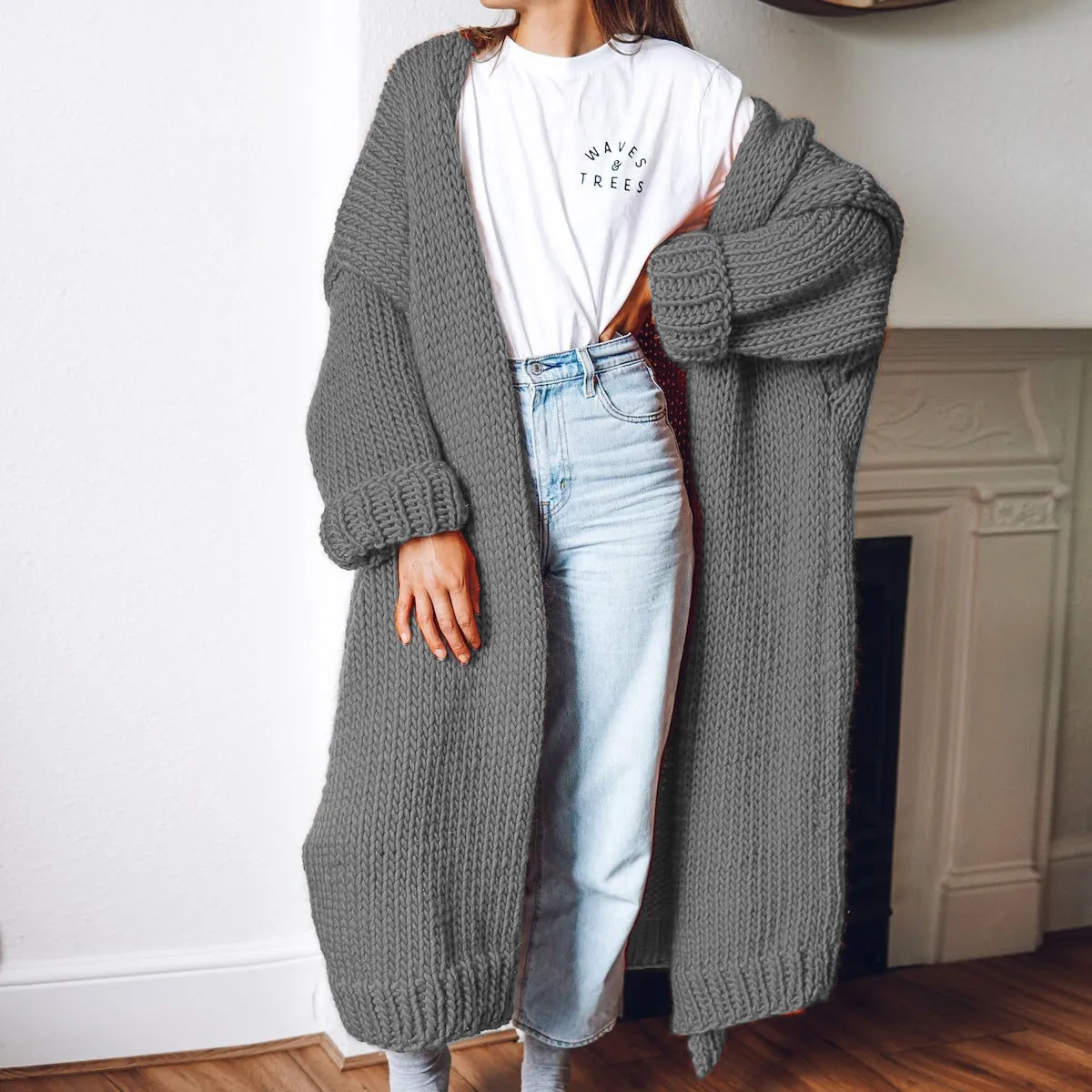 Knitted Cardigan Loose Sweater