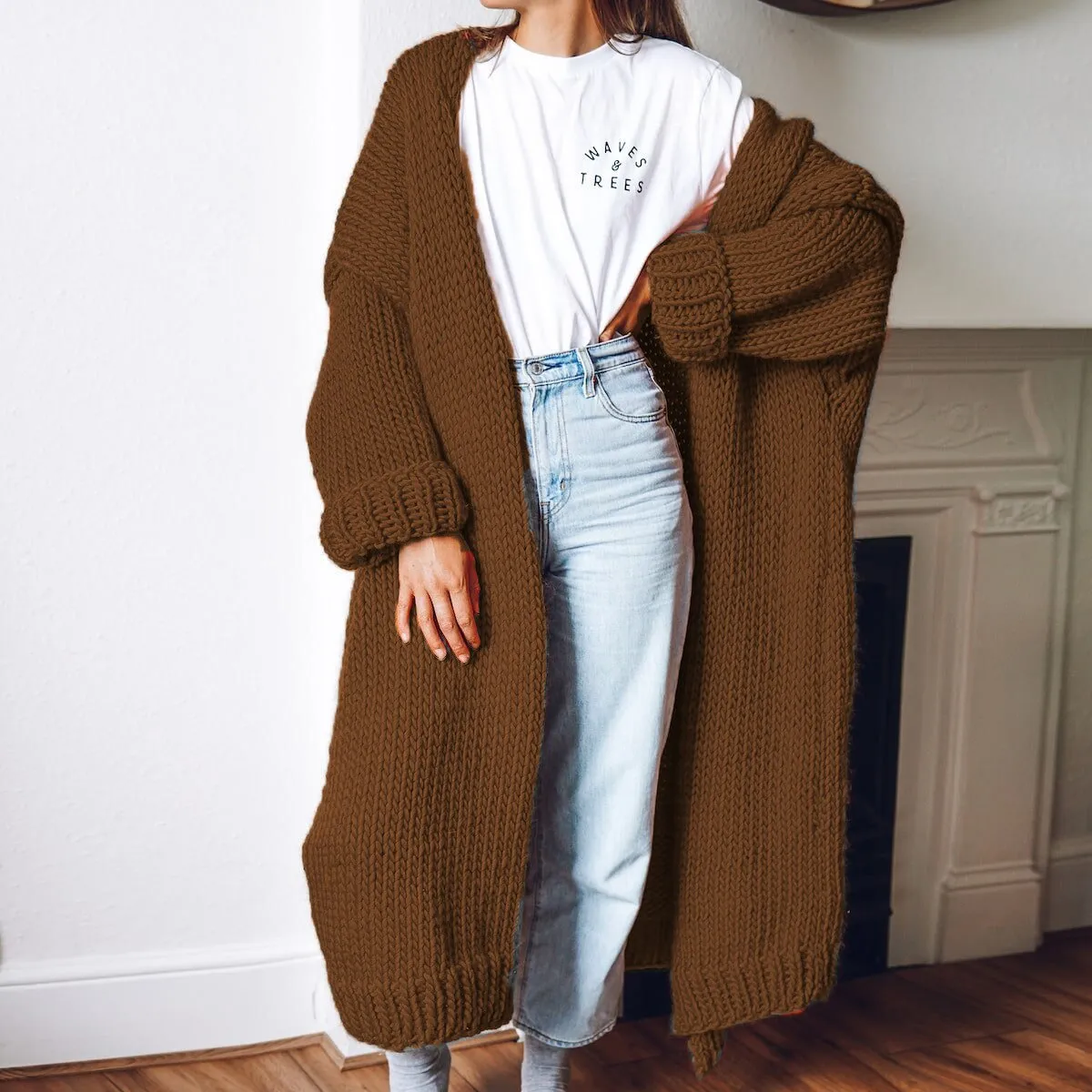 Knitted Cardigan Loose Sweater