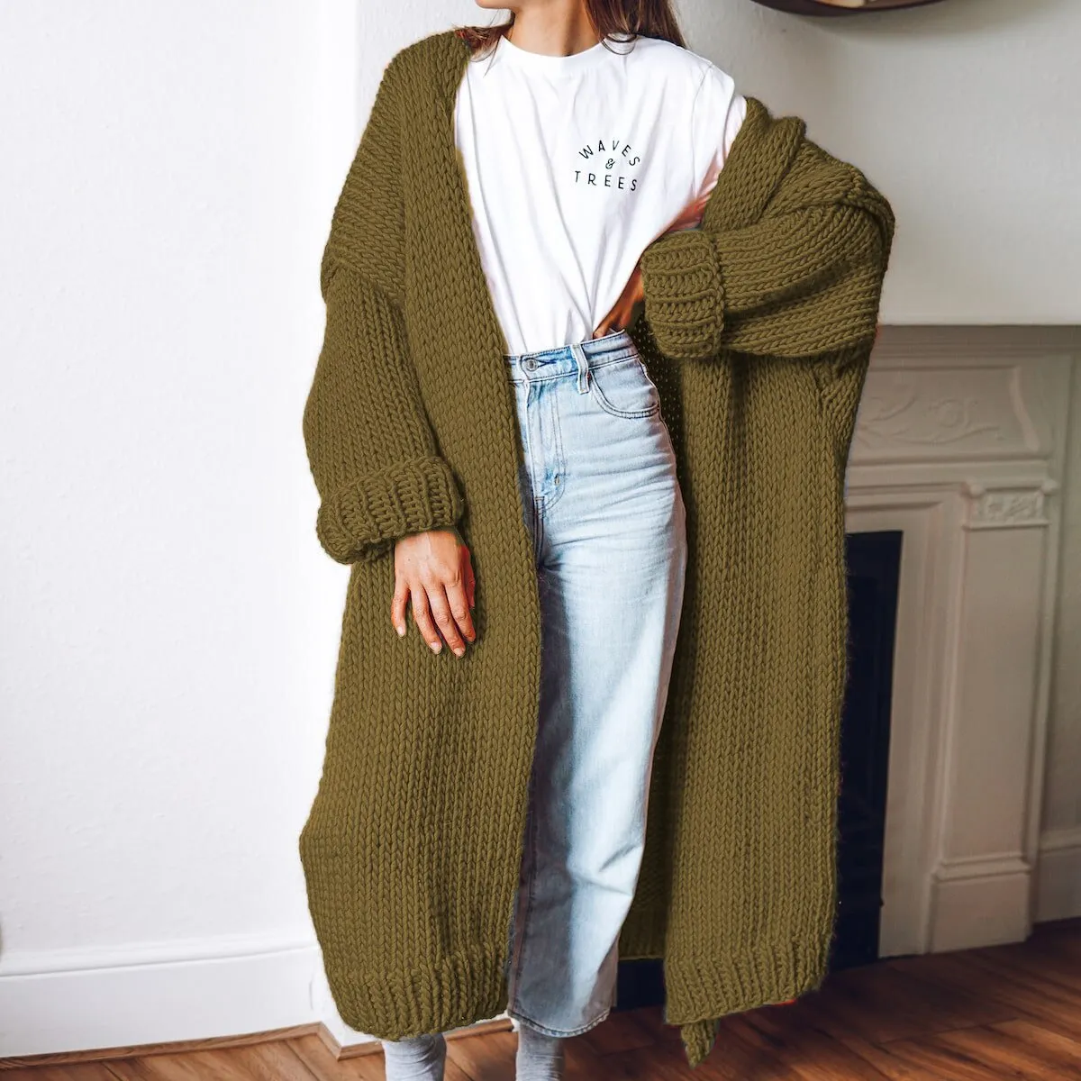 Knitted Cardigan Loose Sweater