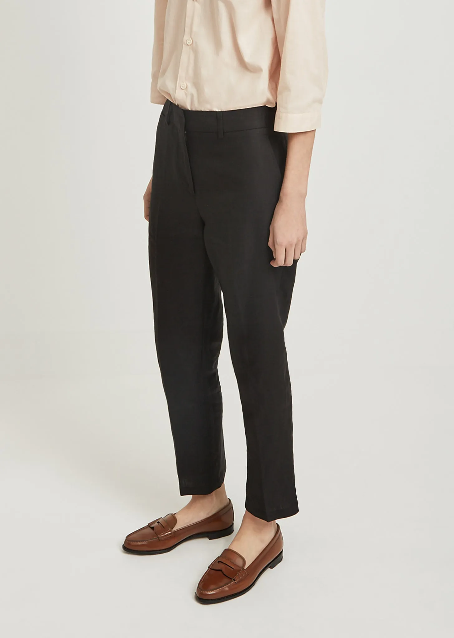 Linen Cropped Trousers