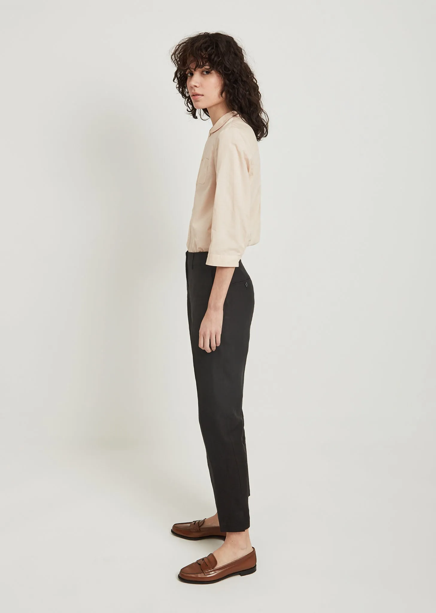Linen Cropped Trousers