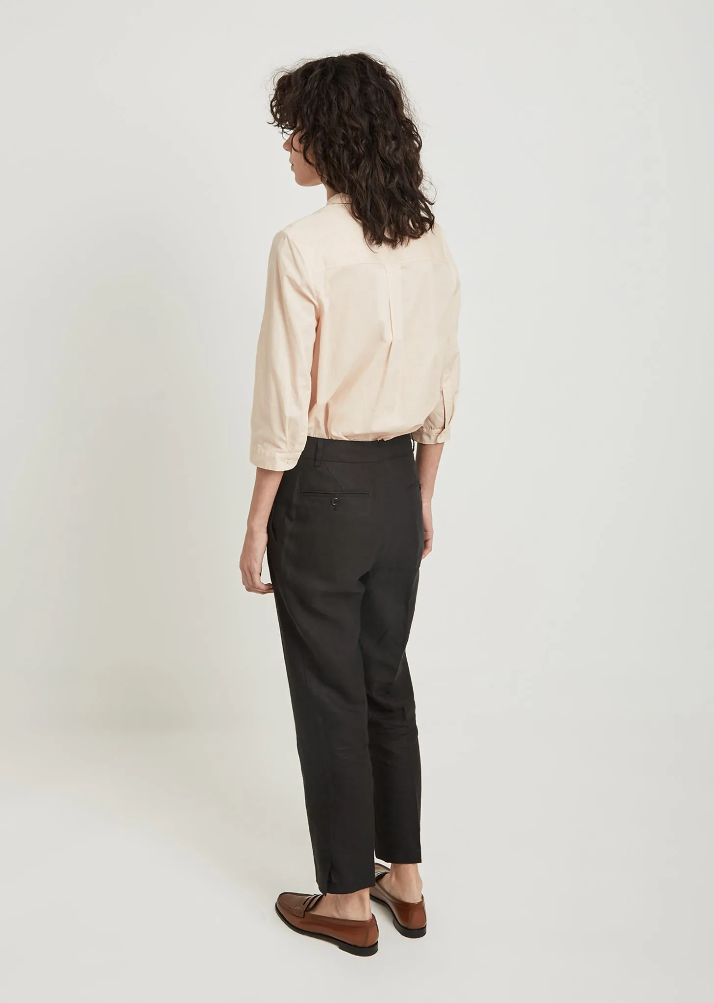Linen Cropped Trousers