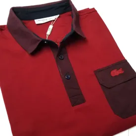 LST pocket designer polo shirt | Wine