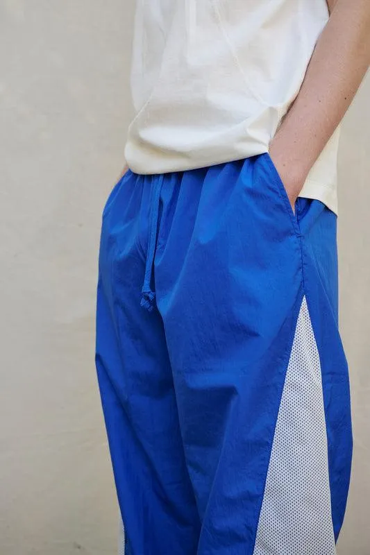 Mesh Panel Track Pants