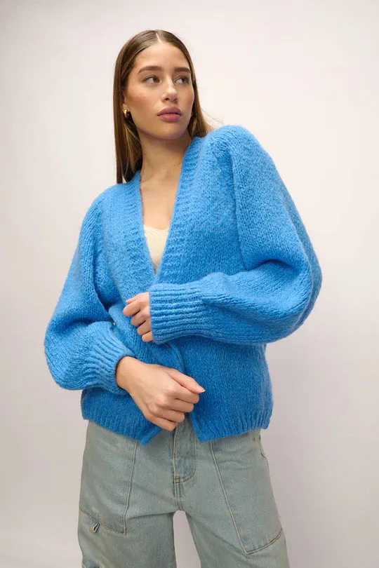 Noella Fora Knit Cardigan Blue