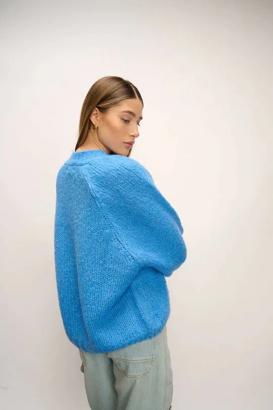 Noella Fora Knit Cardigan Blue