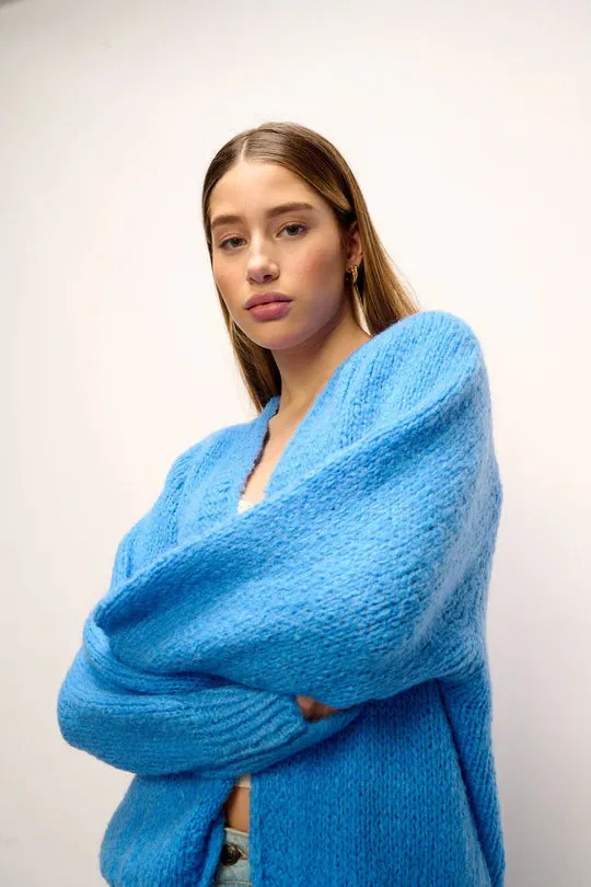 Noella Fora Knit Cardigan Blue