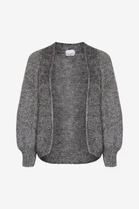 Noella Fora Knit Cardigan Dark Grey Melange