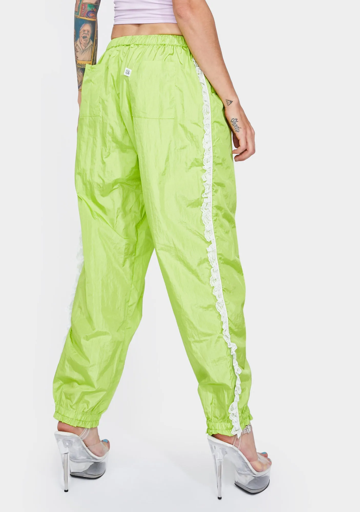 Nylon Girly Track Pants