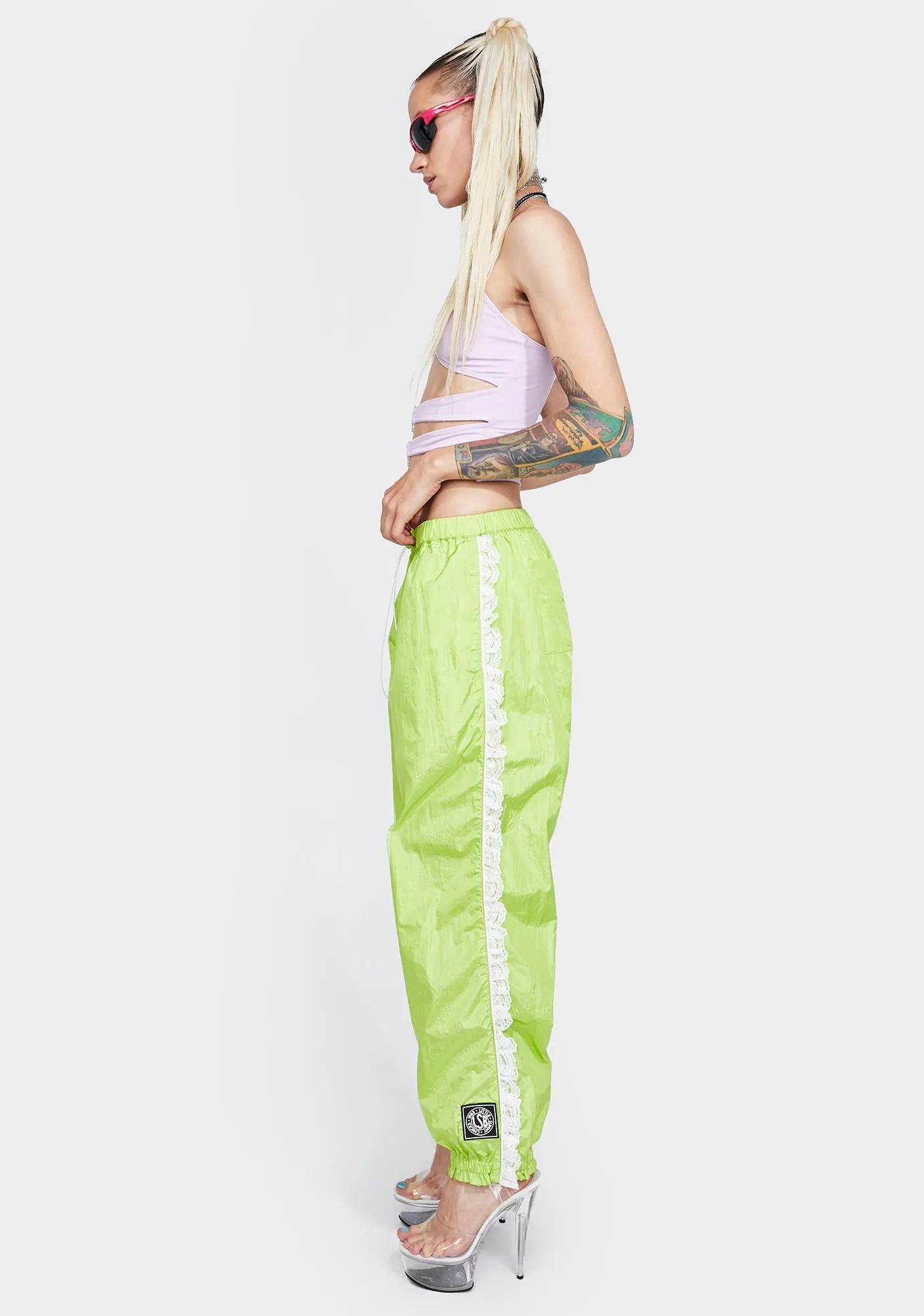 Nylon Girly Track Pants