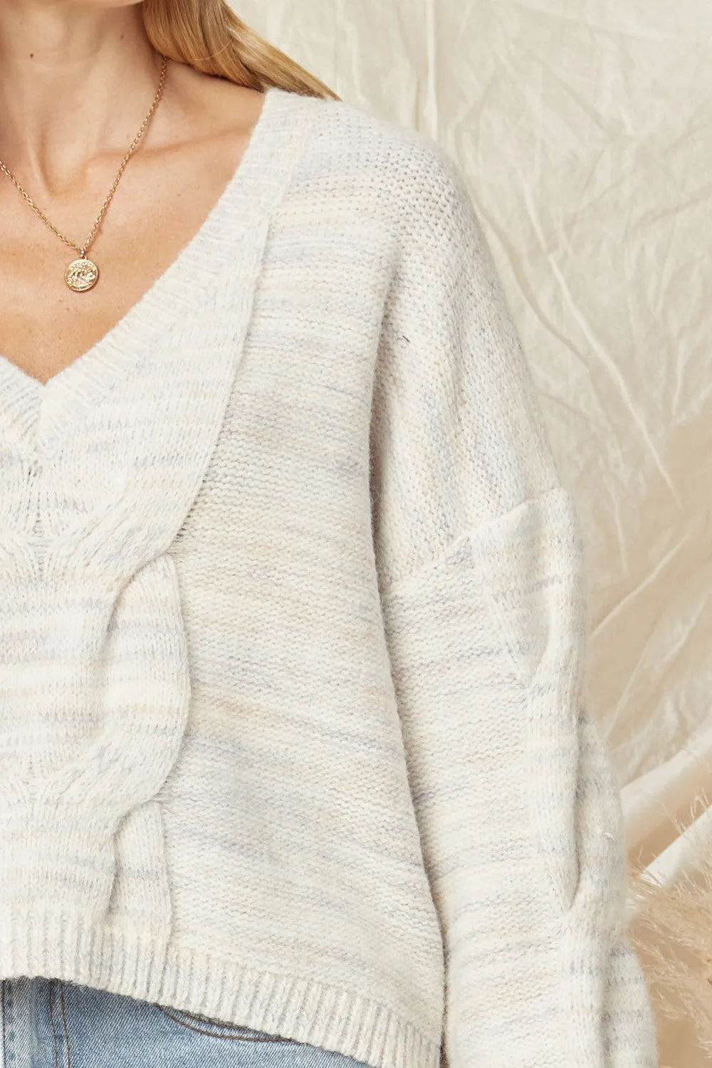 Peaceful Mornings Sweater- Ivory