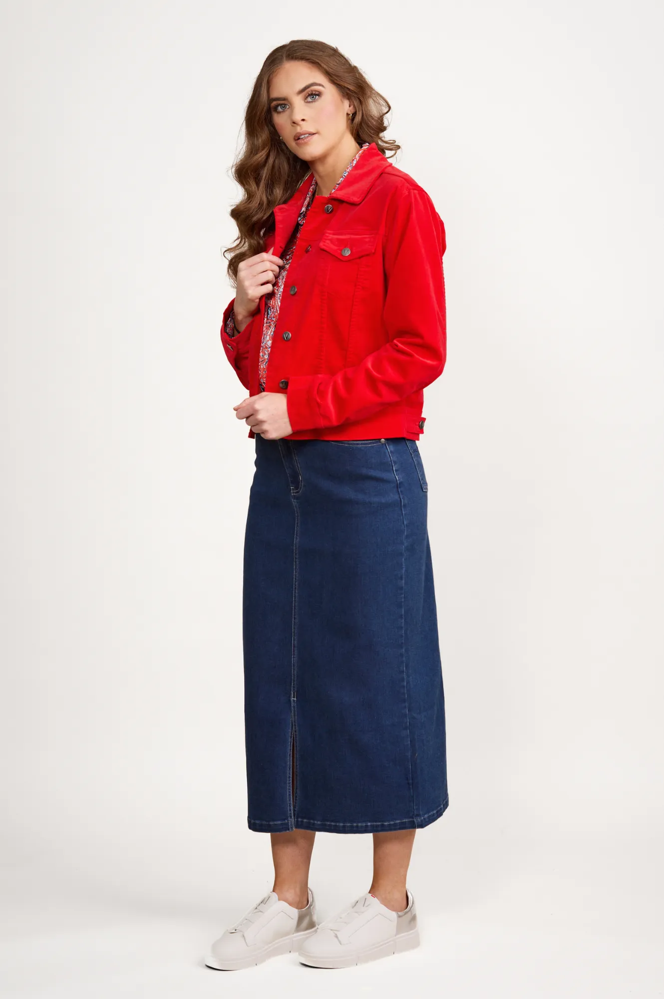 Pinwale Cord Jacket - Fiesta