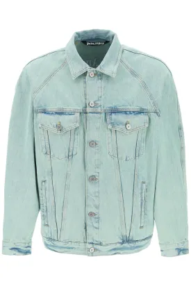 "denim overdye jacket PMYE038S24DEN001 MINT OFF WHITE