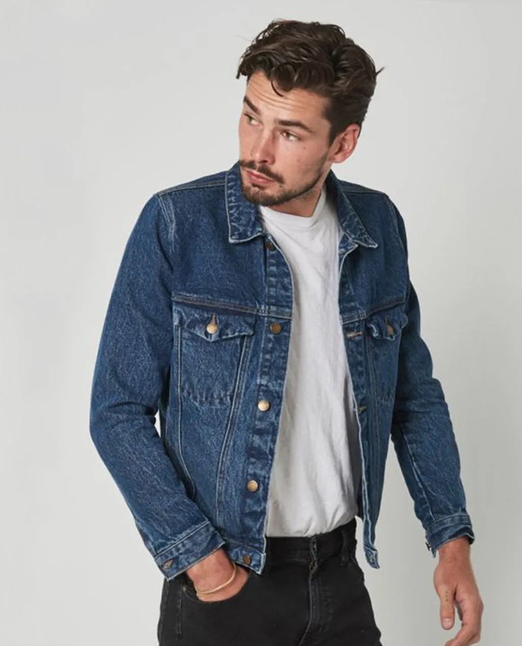 Rollas Denim Jacket Eco Heavy Stone