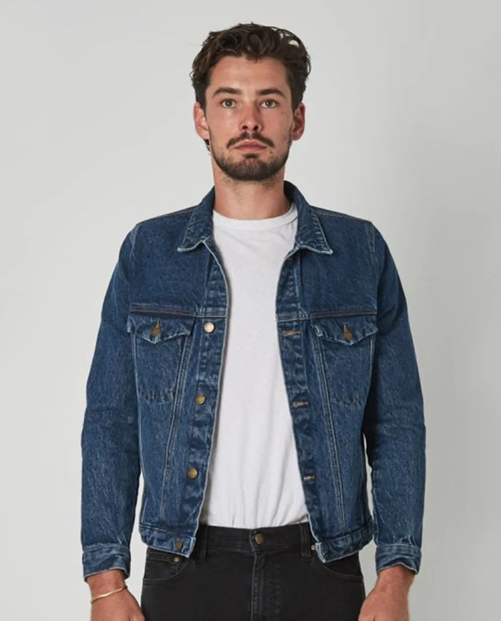 Rollas Denim Jacket Eco Heavy Stone