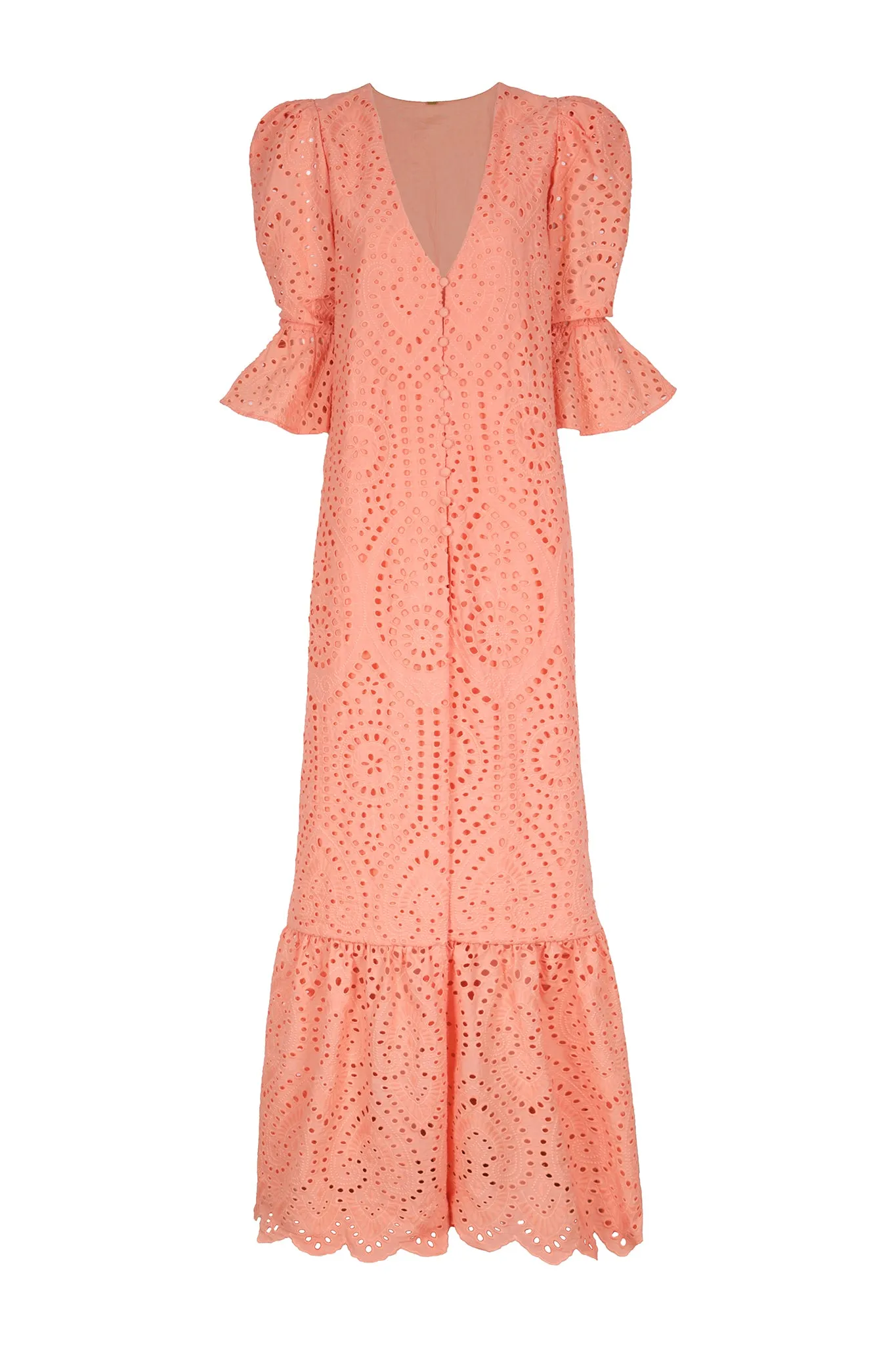 Serrana Eyelet Tunic / Apricot