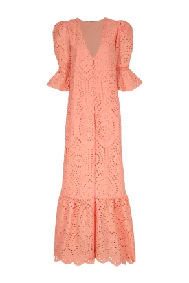 Serrana Eyelet Tunic / Apricot